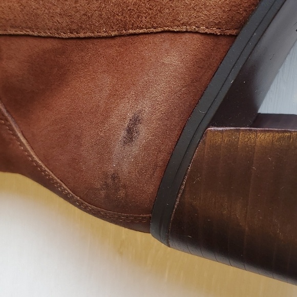 Naturalizer Light Brown Suede Sterling Saddle Knee High Boots 5 NWT - Picture 11 of 11